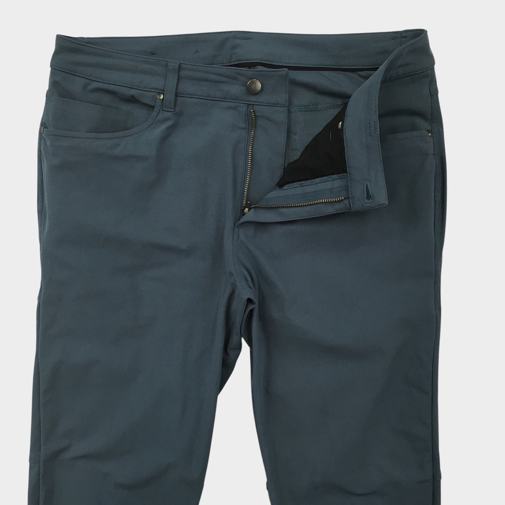 Lululemon ABC Pant Slim Fit Warpstreme Mens 34 Blue Performance Trousers